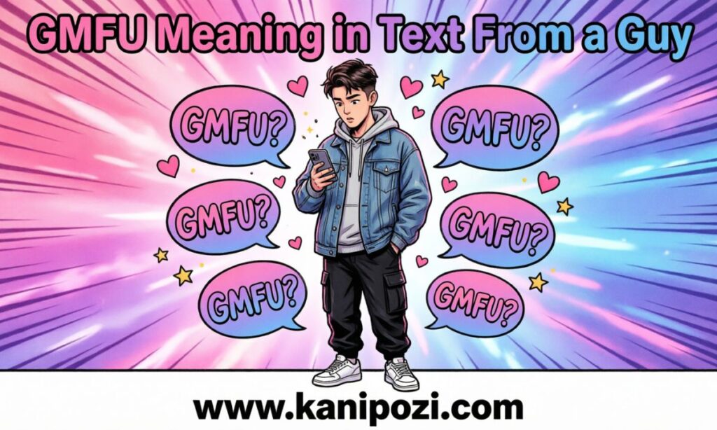 GMFU Meaning in text from a guy