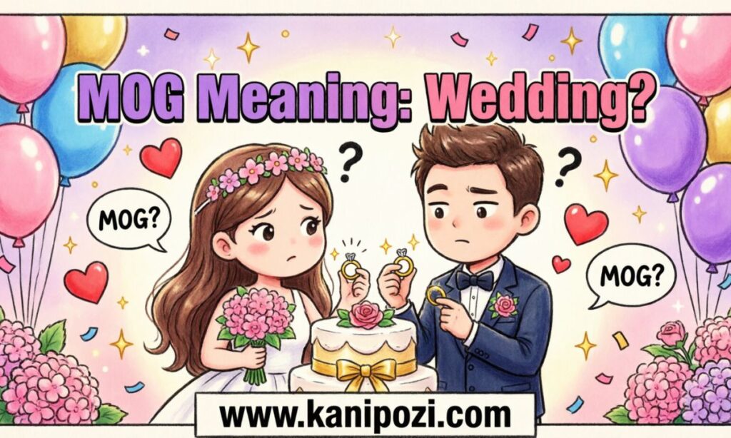 MOG Meaning in Wedding