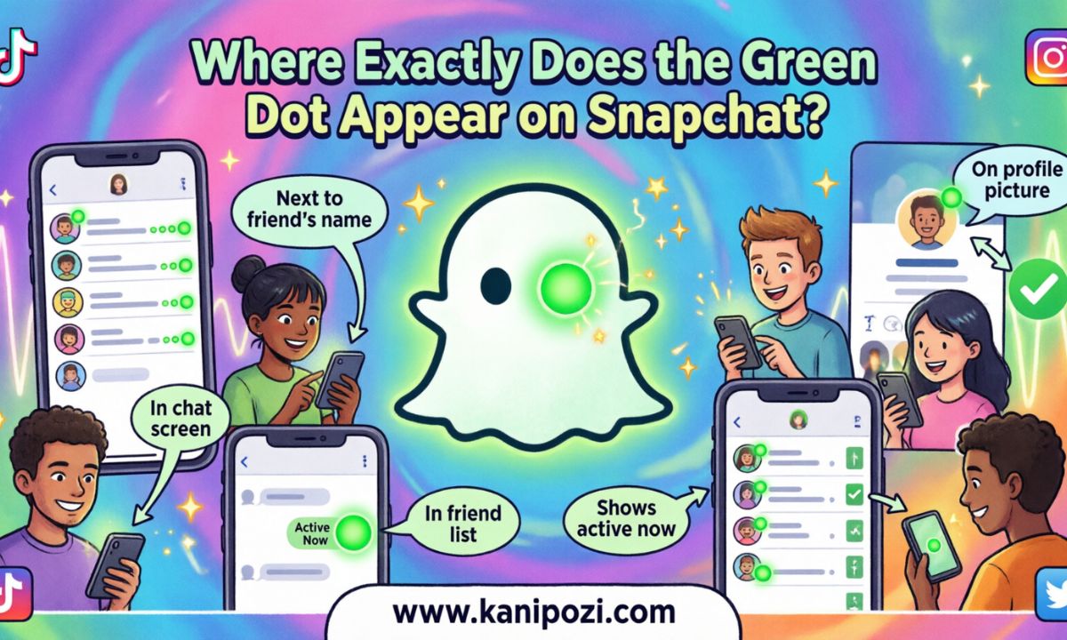 Where Exactly Does the Green Dot Appear on Snapchat