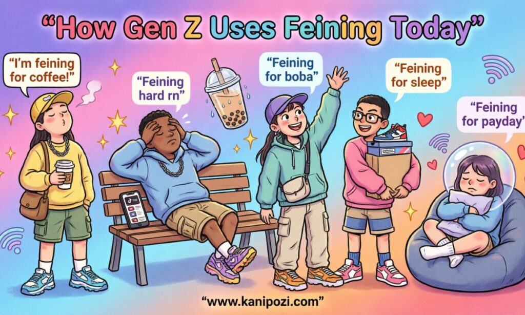 gen z uses Feining today