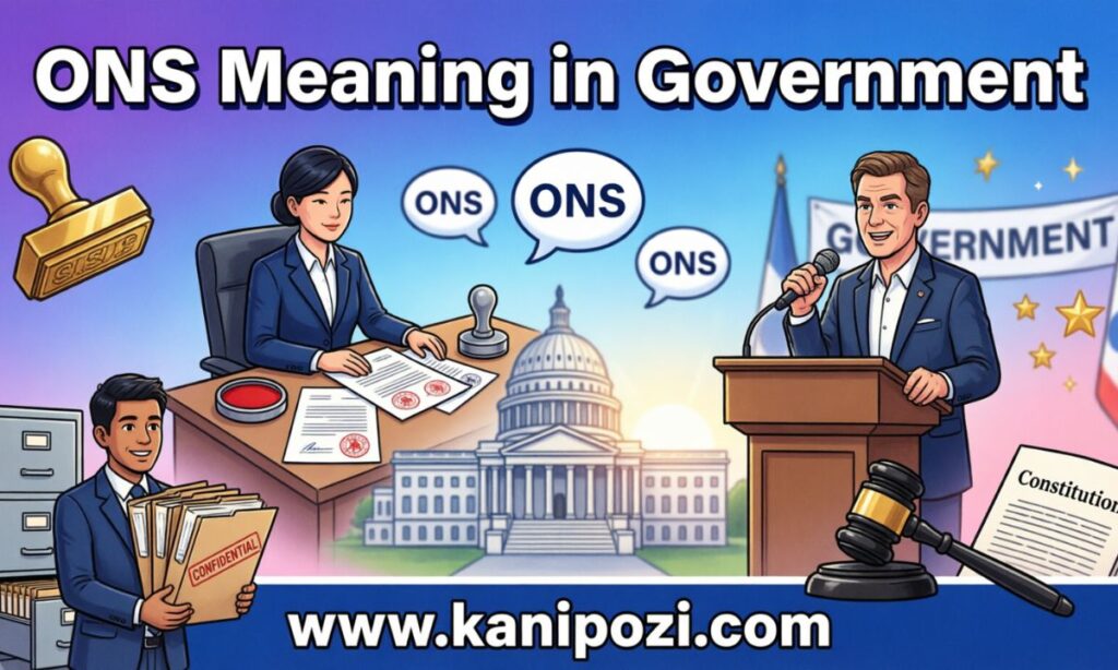 ons meaning in government