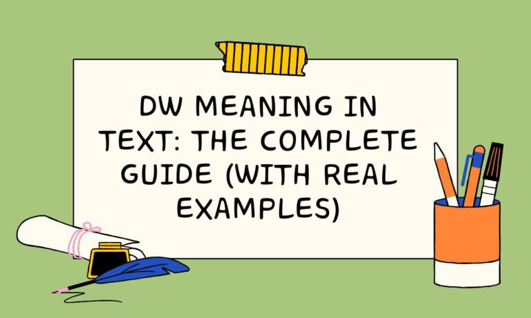 DW Meaning in Text