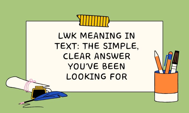 LWK Meaning in Text