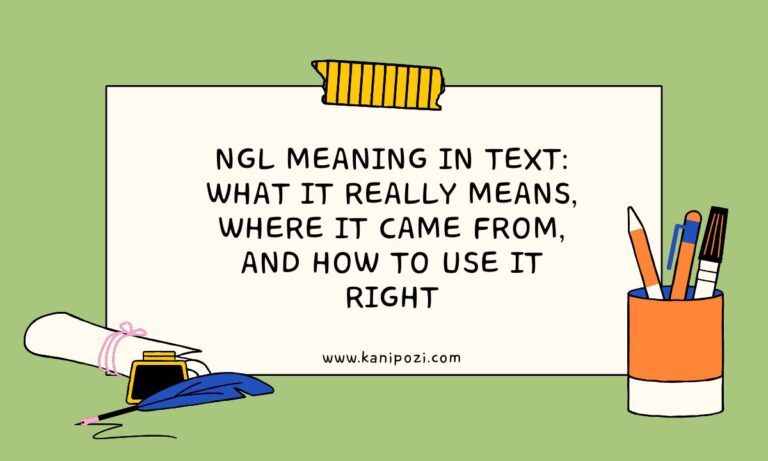 NGL Meaning in Text