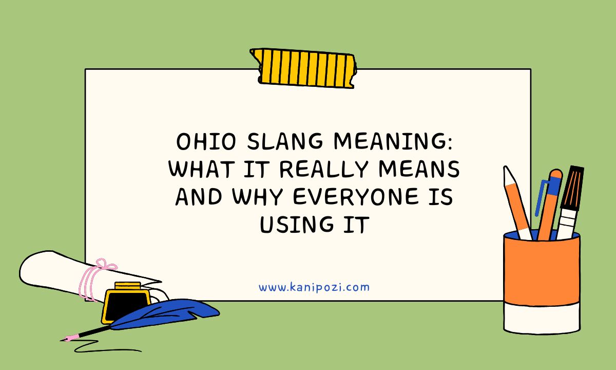 Ohio Slang Meaning