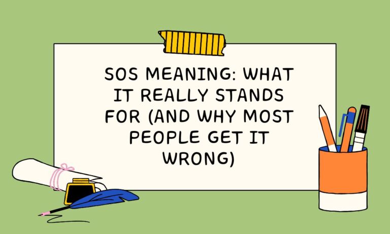 SOS Meaning