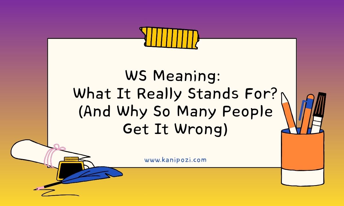 WS Meaning