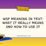 WSP Meaning in Text