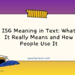 ISG Meaning in Text