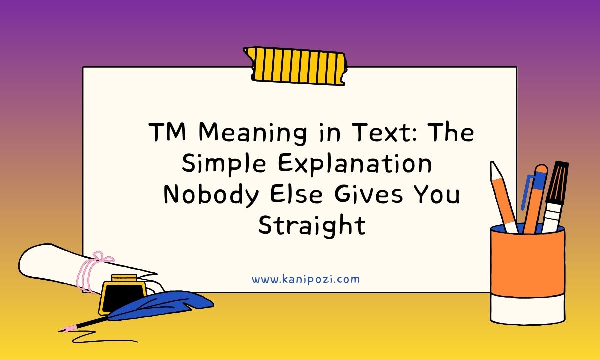 TM Meaning in Text